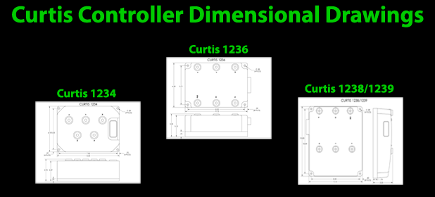 HPEVS Curtis Controllers dimensional information